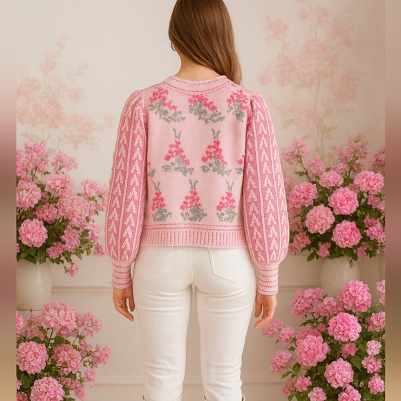 Pink Pullover Sweater Inspired by Loveshackfany - Picture 2 of 6